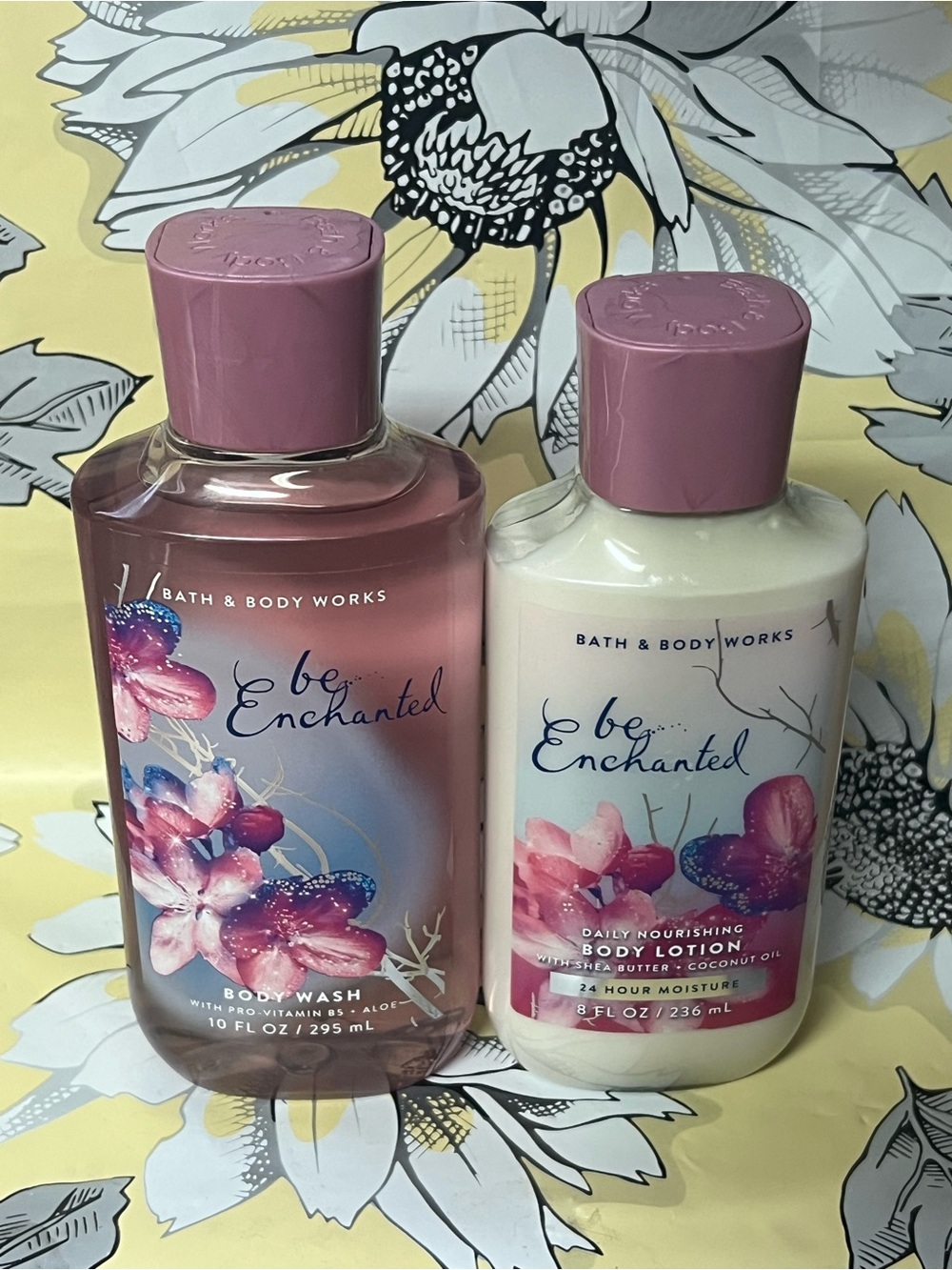 BATH & BODY WORKS / BE ENCHANTED / BODY LOTION &BODY WASH BUNDLE SET